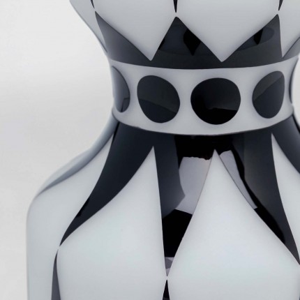 Vase Brillar noir et blanc 44cm Kare Design