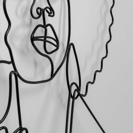 Déco murale Wire femme afro Kare Design