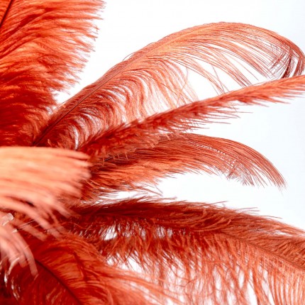 Lampe plumes rouges Kare Design