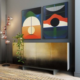 Buffet noir et doré - Prezioso - Kare Design