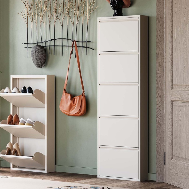 Shoe Container Caruso cream 5 drawers Kare Design