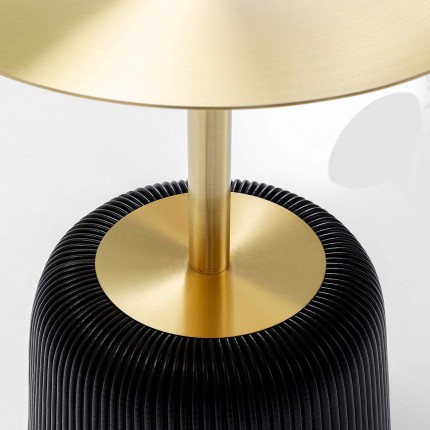 Table d'appoint Endless Vegas noire et dorée 40cm Kare Design