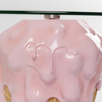 Table de bar glace rose 48cm Kare Design
