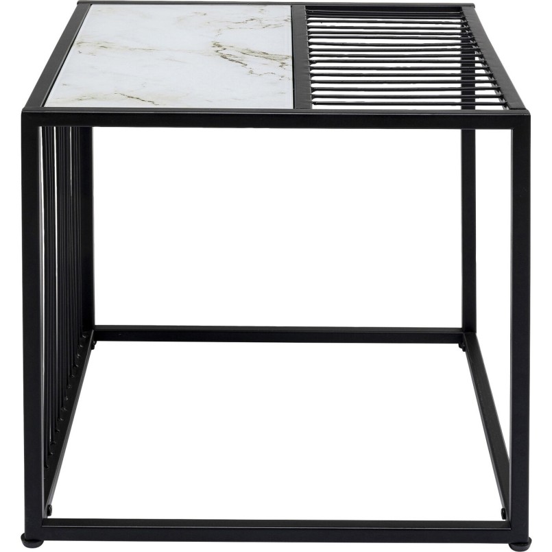 Black and white modern side table - Twisted - Kare Design