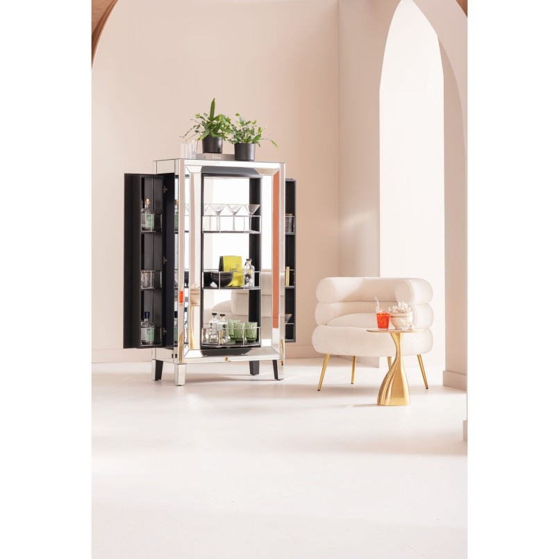 Table d'appoint en aluminium doré - Spacey - Kare Design