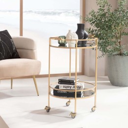 Retro style gold sideboard - Emilia - Kare Design