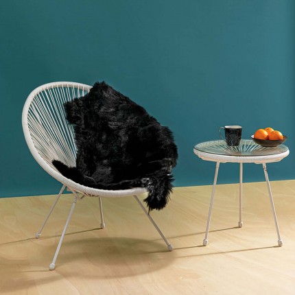 Outdoor Side Table Acapulco Mono white Kare Design