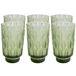 Verres à eau en verre vert - Fogli - Kare Design