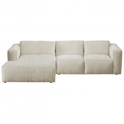 Canapé d'angle Henry 285cm crème gauche Kare Design
