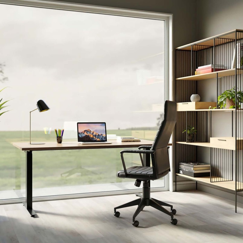 Bureau industriel en bois - Jackie - Kare Design