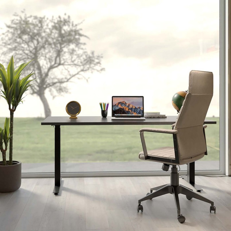 Bureau en acier noir - Smart - Kare Design