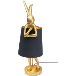 Lampe à poser Animal Rabbit doré/noir 50cm