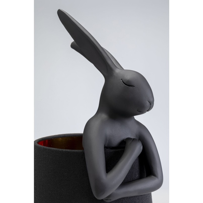 Lampe à poser Animal Rabbit noir 50cm