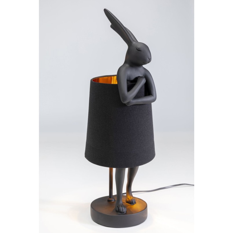 Lampe à poser Animal Rabbit noir 50cm