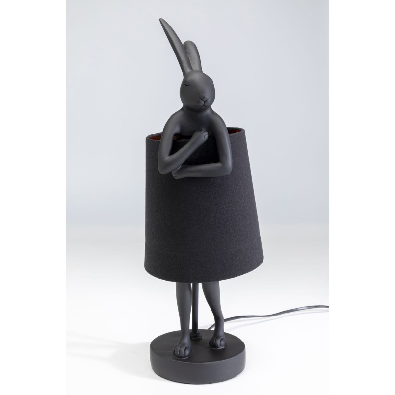 Lampe à poser Animal Rabbit noir 50cm
