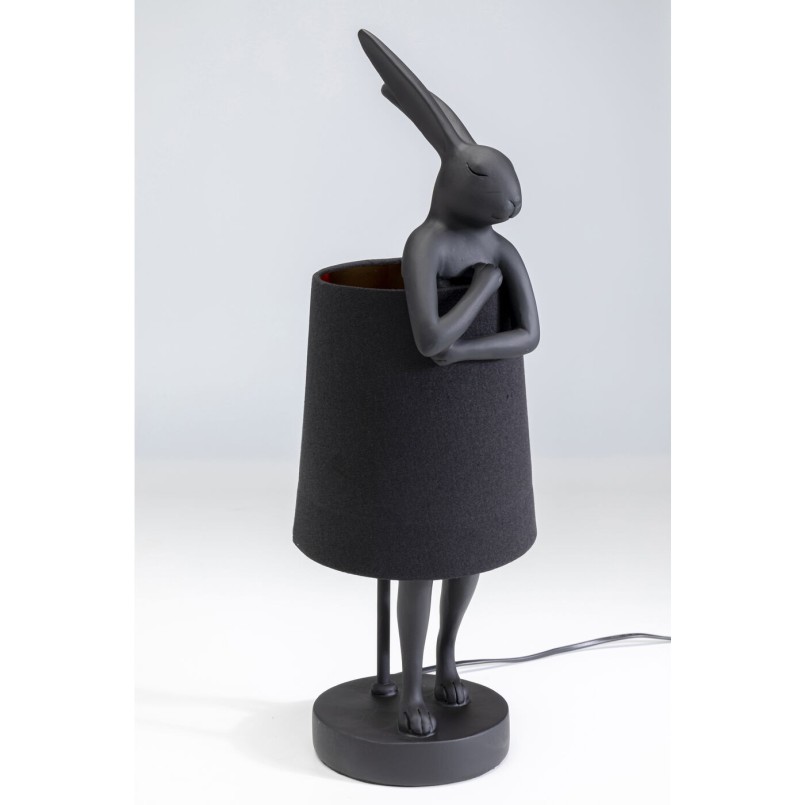 Lampe à poser Animal Rabbit noir 50cm