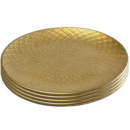Assiettes en céramique dorée - Diva - Kare Design