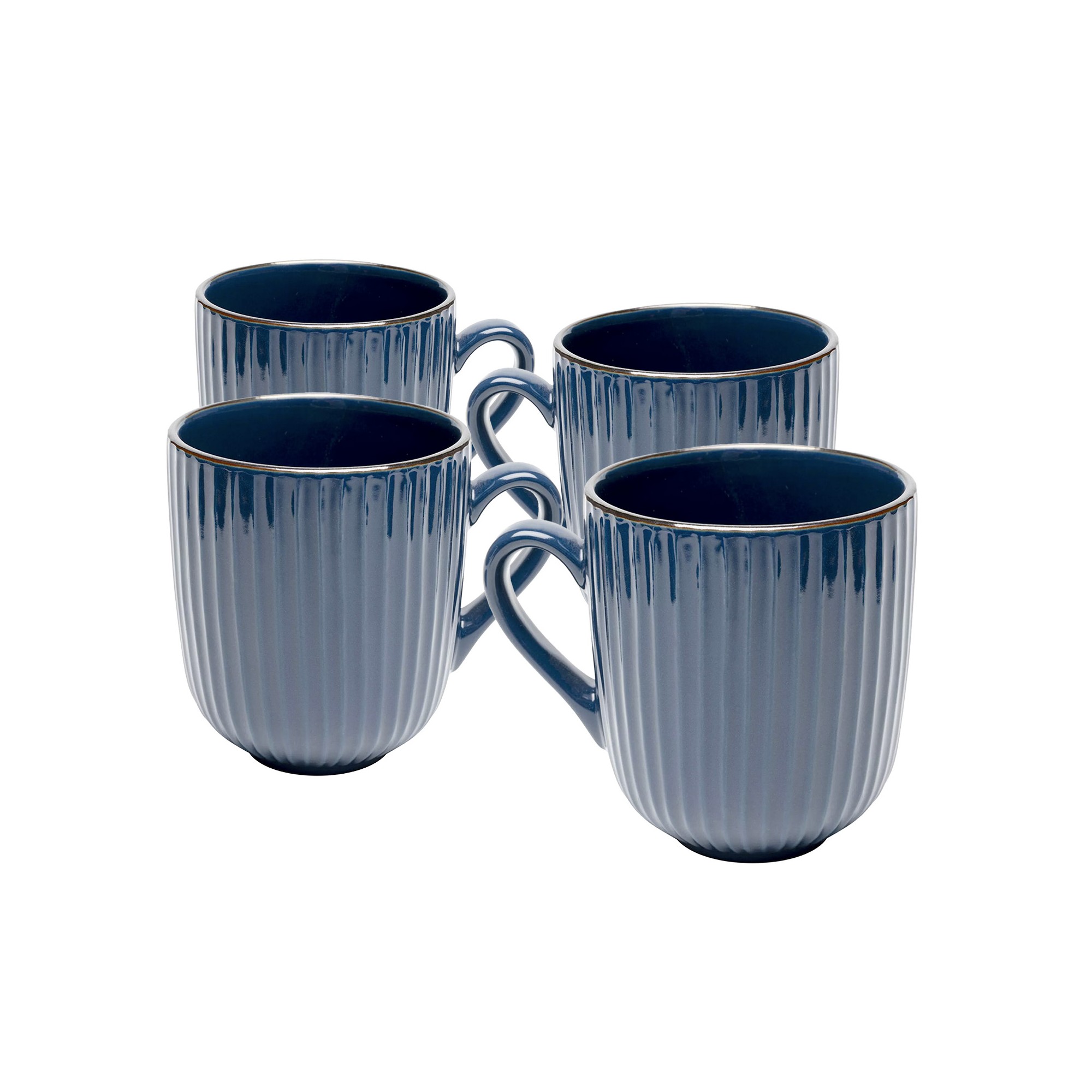 Mugs Muse bleus set de 4 Kare Design