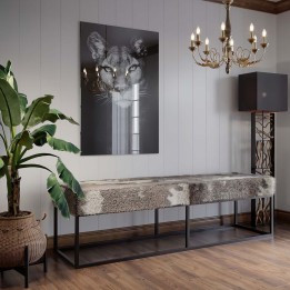 Goatskin bench - Country Life - Kare Design
