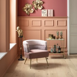 Fauteuil rétro velours rose - Sandwich - Kare Design