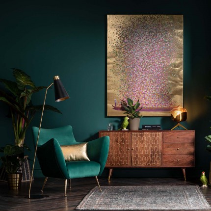 Fauteuil Goldfinger velours vert Kare Design Fauteuil Goldfinger velours vert Kare Design