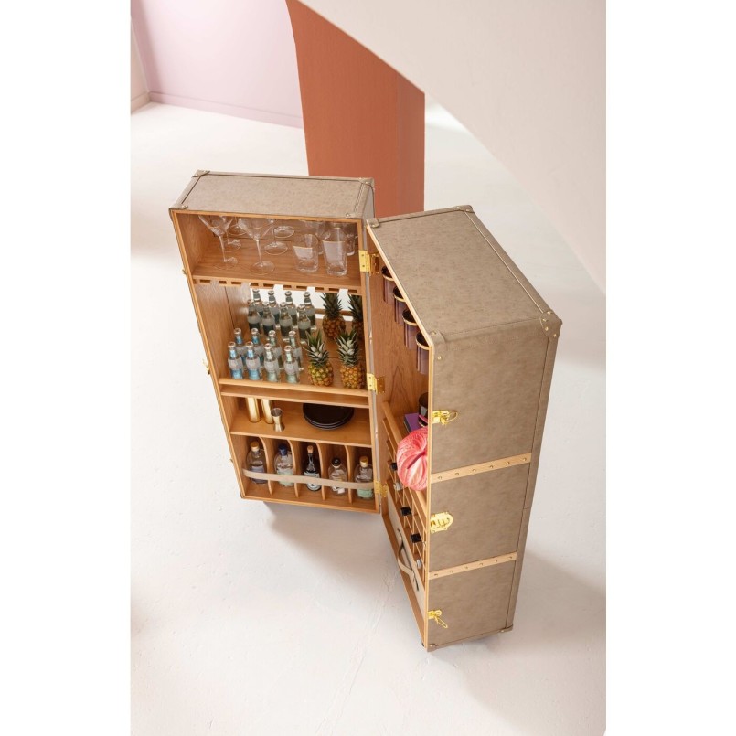Bar coffre vintage marron - West Coast - Kare Design