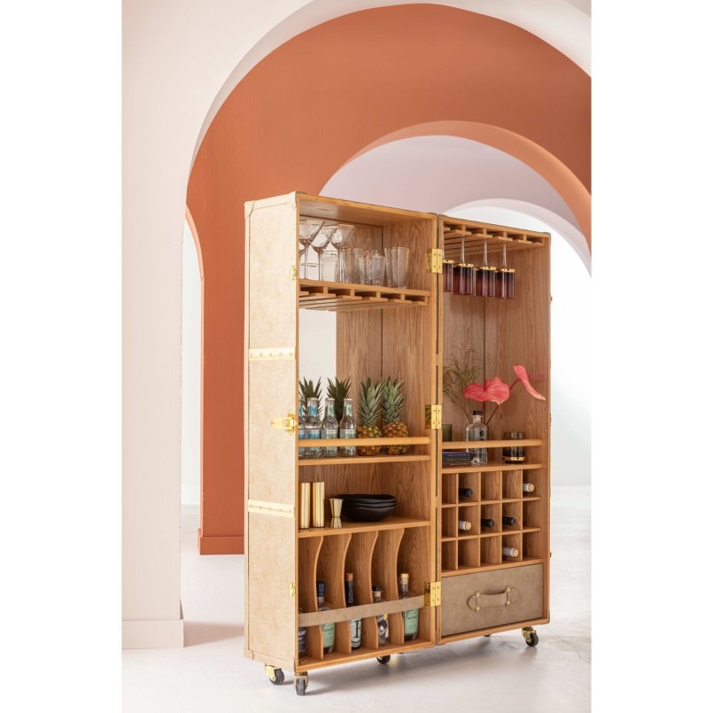 Bar coffre vintage marron - West Coast - Kare Design