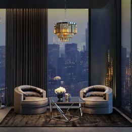 Design glass coffee table - Cristallo - Kare Design