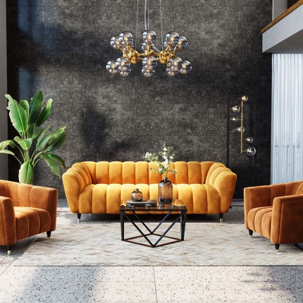 Coffee Table Cristallo 80x80cm black Kare Design