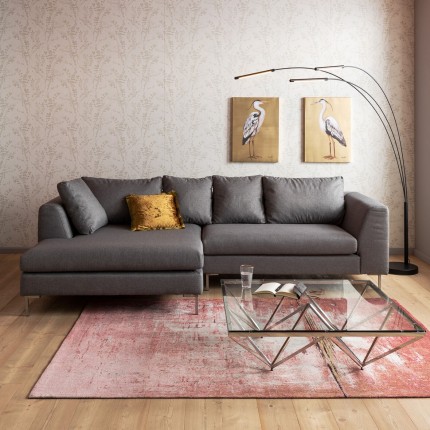 Table basse Network 105x105cm argentée Kare Design