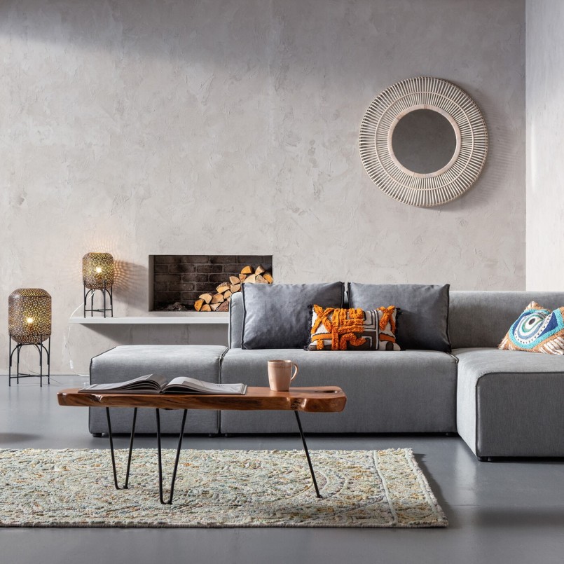 Table basse design bois brut - Aspen - Kare Design