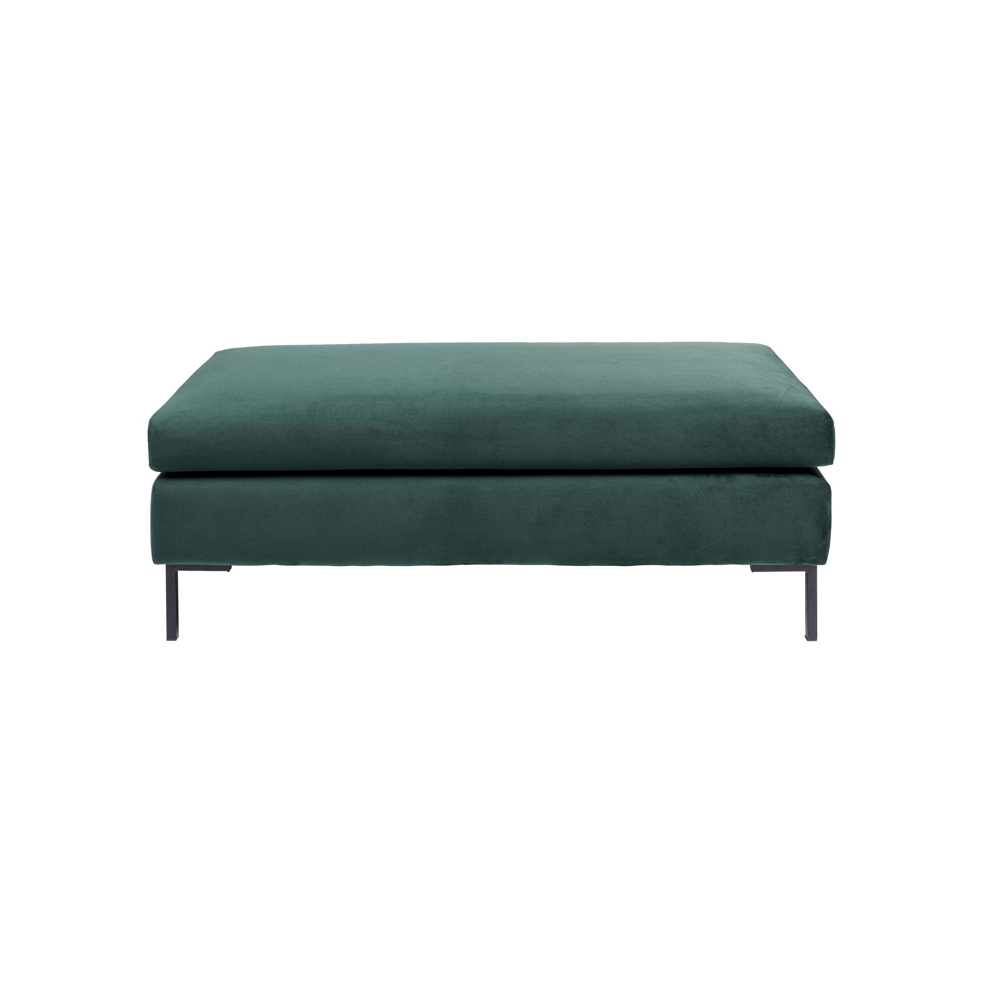 Pouf Gianna velours vert Kare Design