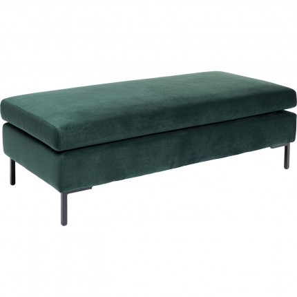 Pouf Gianna velours vert Kare Design