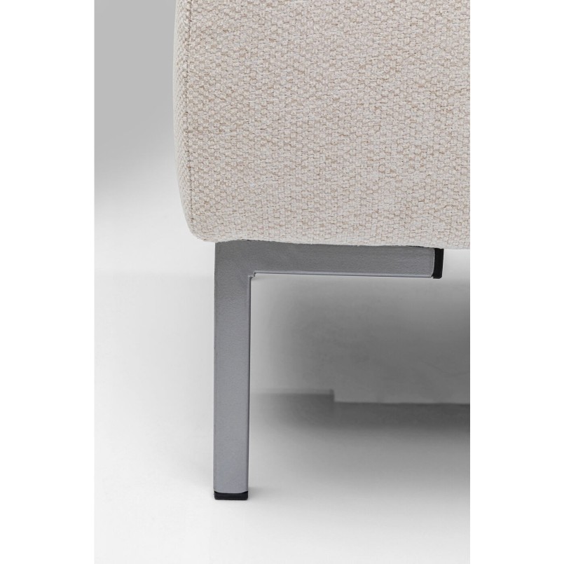 Cream fabric footstool - Gianna - Kare Design