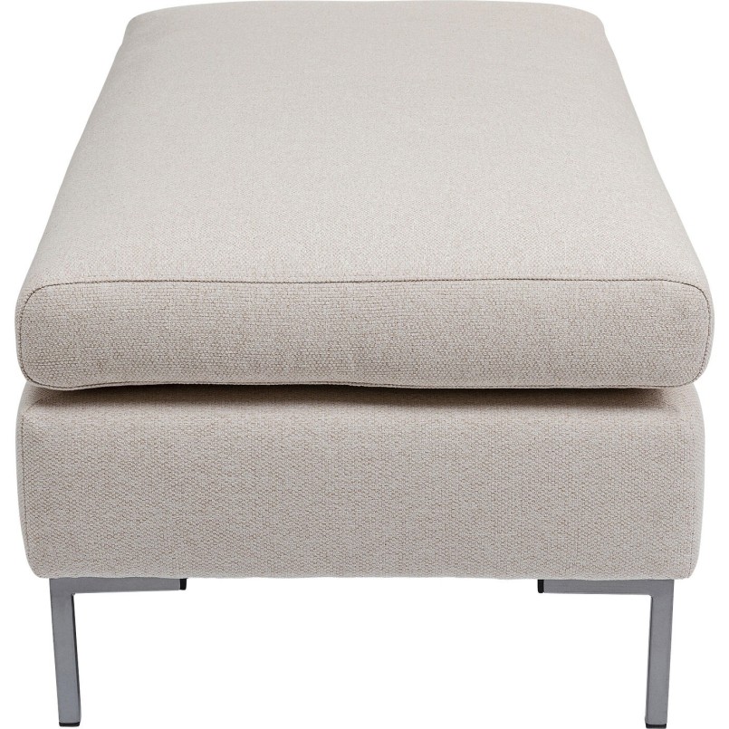Cream fabric footstool - Gianna - Kare Design