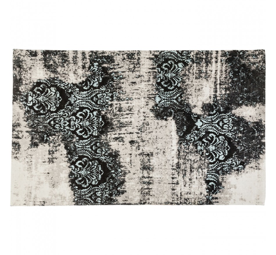Tapis Kelim Ornament turquoise Kare Design