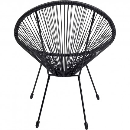 Fauteuil de jardin Acapulco Mono noir Kare Design