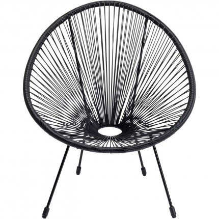 Fauteuil de jardin Acapulco Mono noir Kare Design