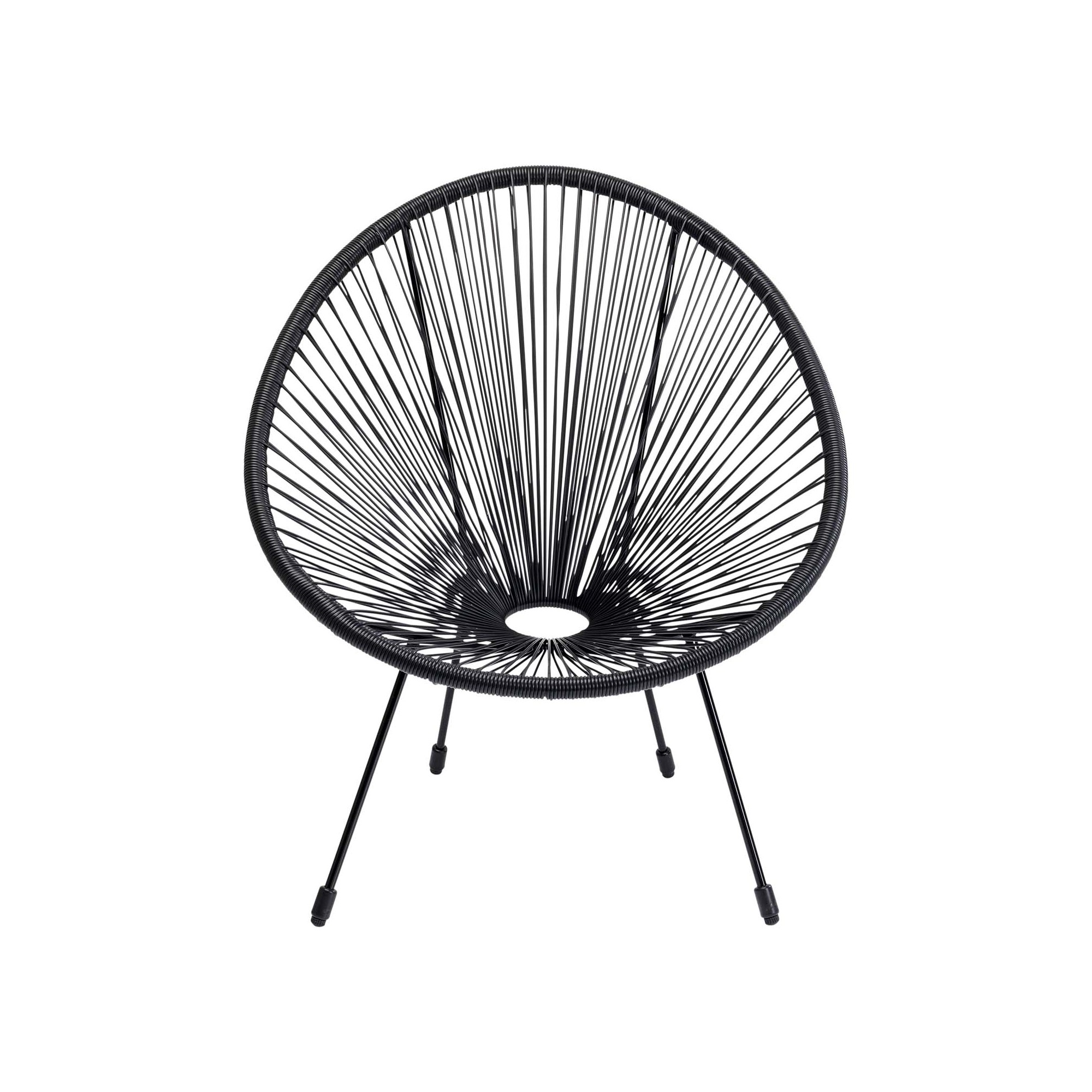 Fauteuil de jardin Acapulco Mono noir Kare Design