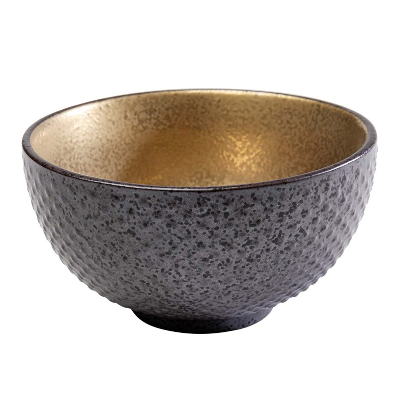 Bols en porcelaine gris et dorés - Diva - Kare Design