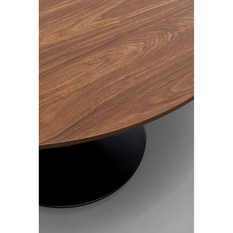 Table coloris noyer et pied noir - Schickeria - Kare Design