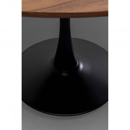 Table Schickeria 110cm noyer et noire Kare Design