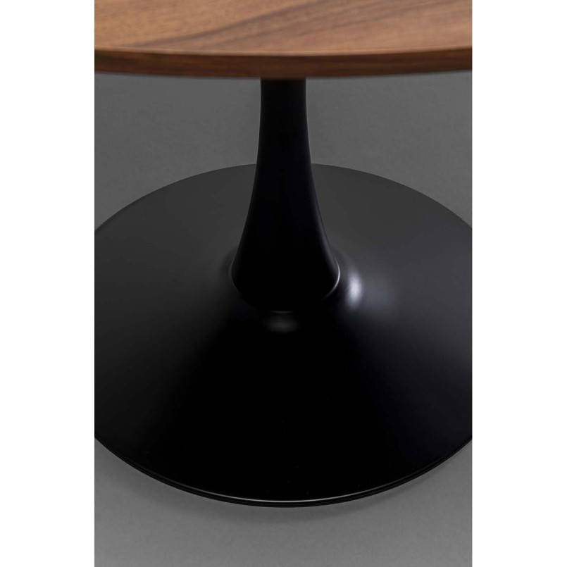Table coloris noyer et pied noir - Schickeria - Kare Design