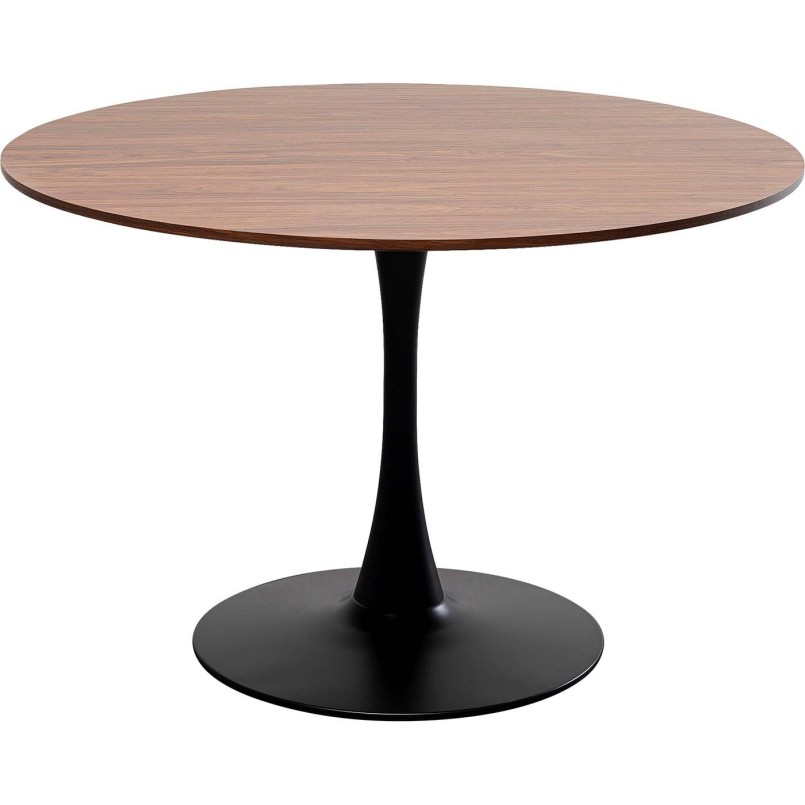 Table coloris noyer et pied noir - Schickeria - Kare Design