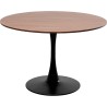 Table coloris noyer et pied noir - Schickeria - Kare Design