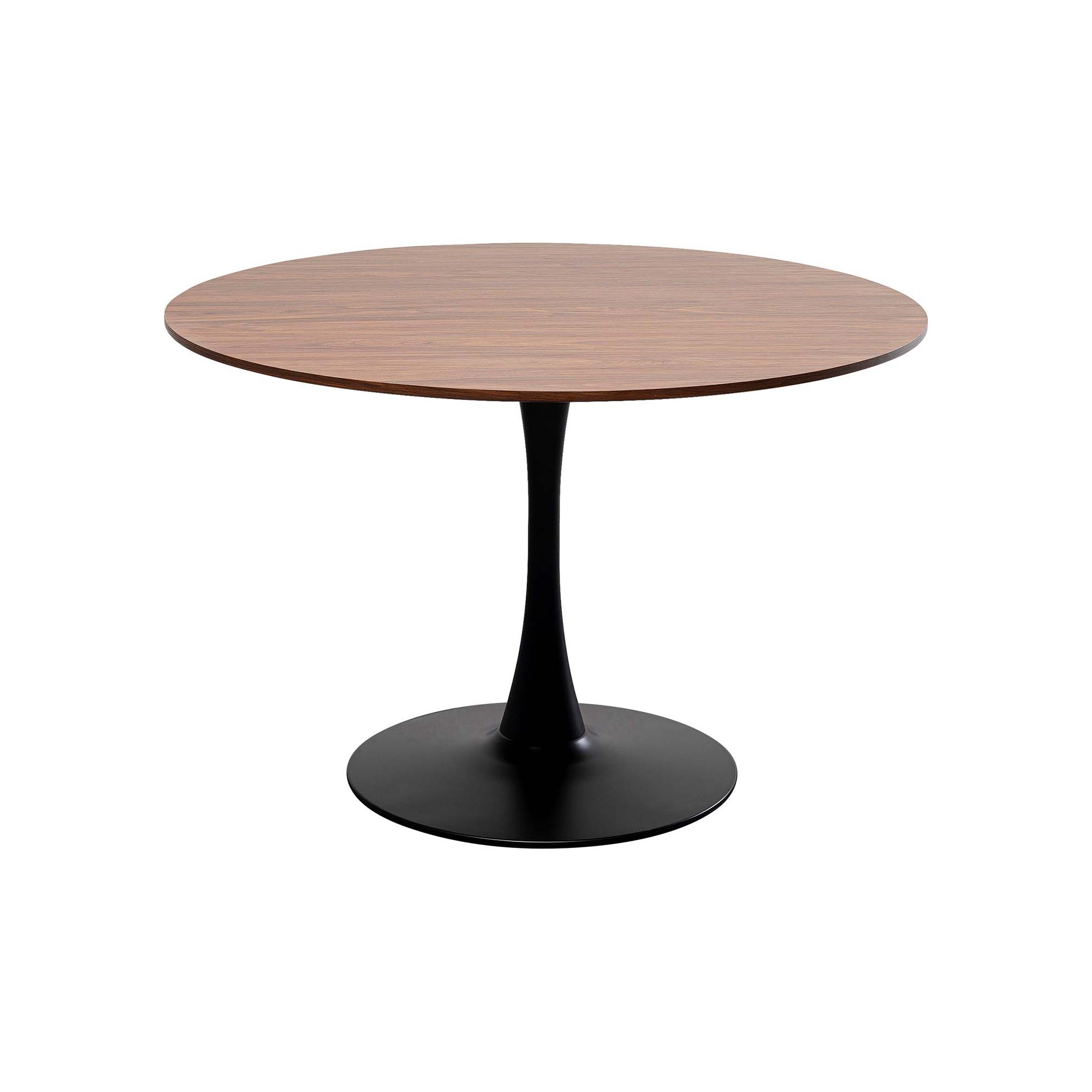 Table Schickeria 110cm noyer et noire Kare Design