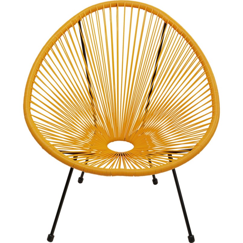 Orange garden armchair - Acapulco - Kare Design