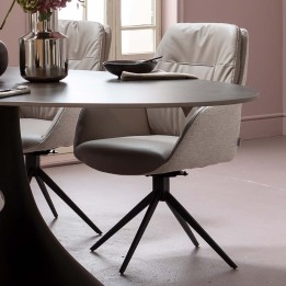 Chaise pivotante contemporaine grise - Amira - Kare Design