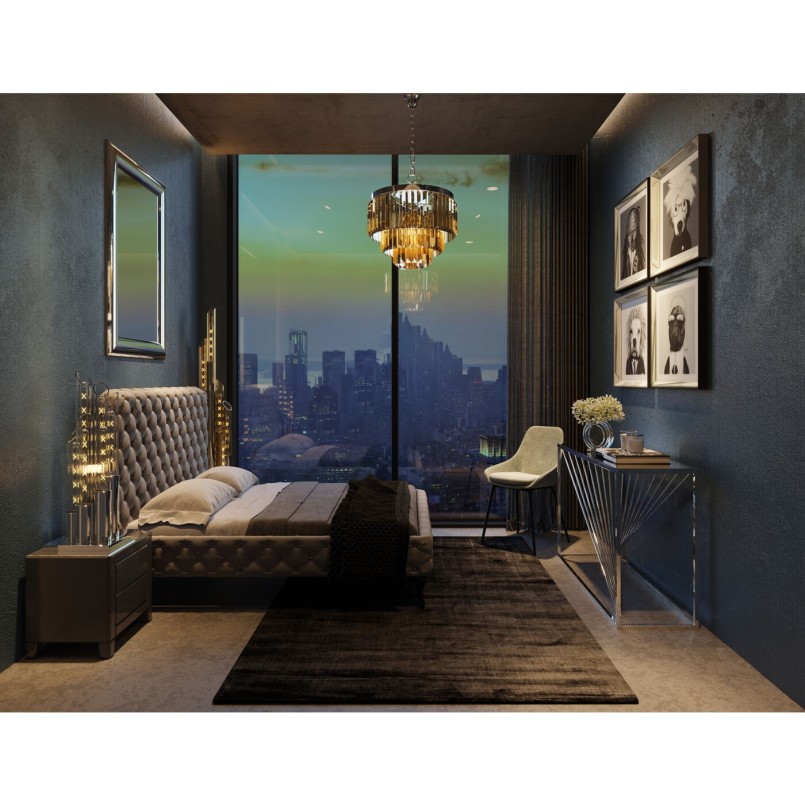 Beige velvet chair - East Side - Kare Design