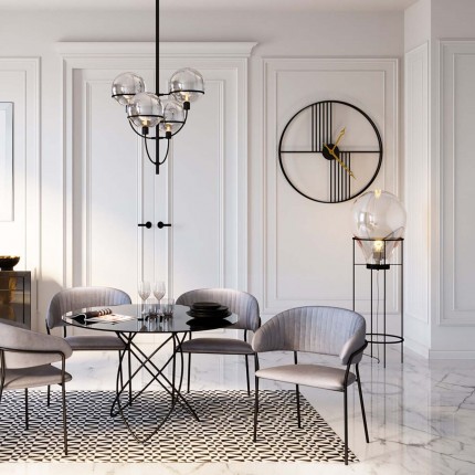 Chaise avec accoudoirs Belle grise Kare Design Chaise avec accoudoirs Belle grise Kare Design